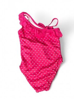 Gymboree Hot Pink Polka Dot One-Piece Swimsuit